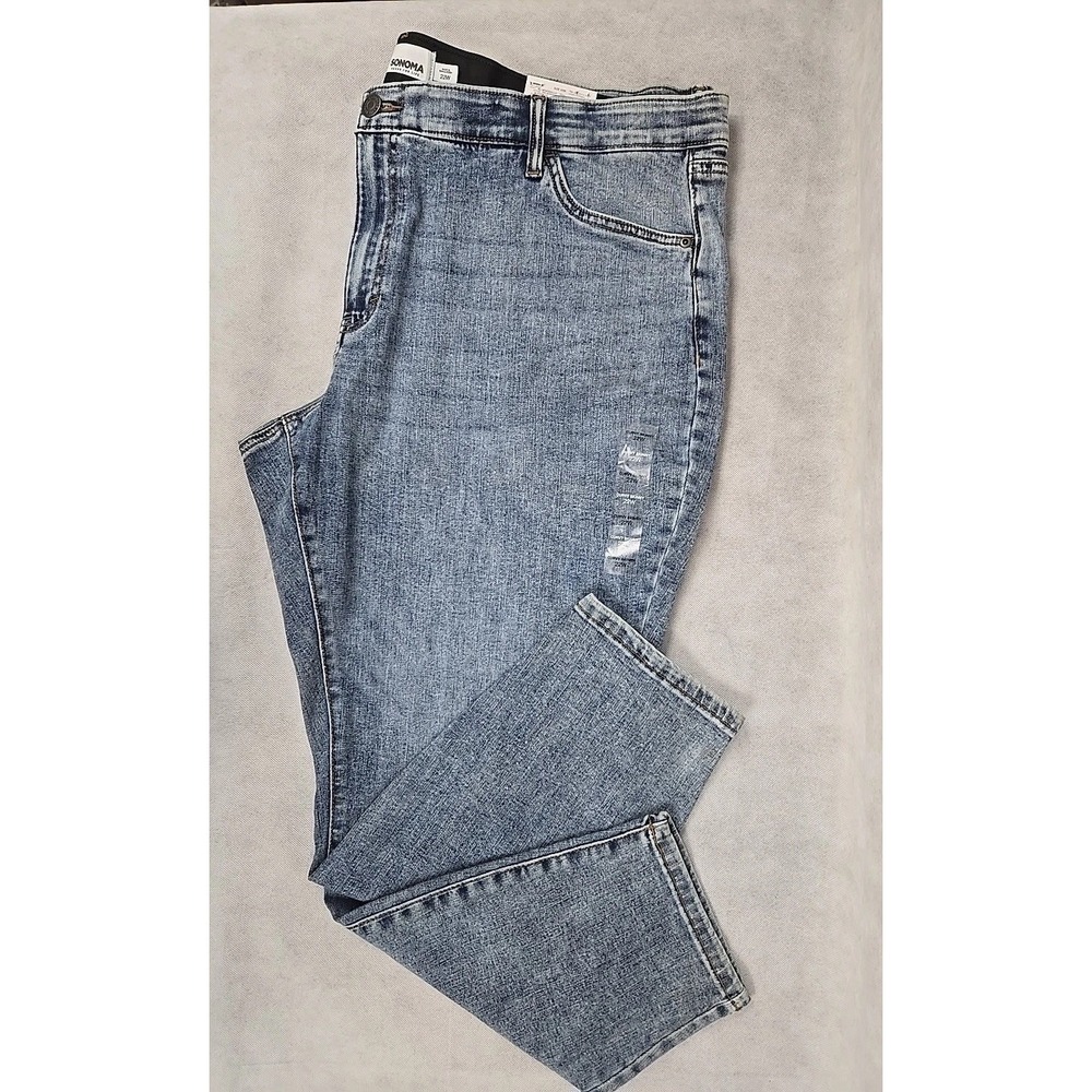Sonoma Comfort Jeans Womens Size 22W Skinny High Rise Blue Denim NWT